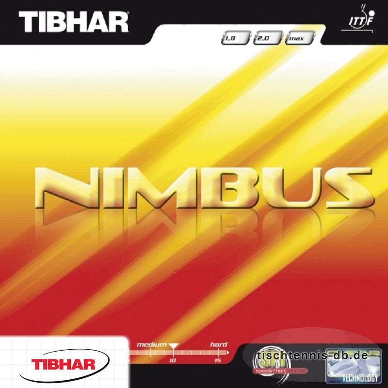 Tibhar Nimbus Tischtennis Schläger Belag Rot 2.0mm 